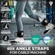 thumbnail image 3 of Correas de tobillo RDX de 7 mm, acolchadas de neopreno, 10 x 4, puños ajustables para gimnasio, 3 of 7