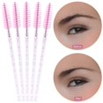 thumbnail image 3 of ACDANC 500 Disposable Mascara Wands Eyelash Brush Spoolies for Eyebrow Eye Lash Extension Pink, 3 of 14