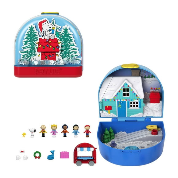 Set de Colección Mattel Polly Pocket Compacto Peanuts Holiday