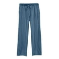 thumbnail image 2 of Linen Pants for Women Straight Leg Loose Fit Casual Drawstring Waist Comfortable Trousers Palazzo Pants Summer Work Office Professional Style Gifts | CSEONE,Light Blue XL, 2 of 5