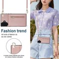 thumbnail image 3 of Dteck for iPhone 16 Plus Case, Shockproof Magnetic Protective Zipper Pocket Purse Handbag Shoulder Strap Stylish Protective Cover, Rosegold, 3 of 6