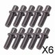 thumbnail image 1 of 6x Varillas de Tensión de Tambor Antióxido de Metal, 10 Uds., Rosca Profunda Suave, Tornillo Fijo Fuerte para Tambor de Caja, Piezas de Repuesto de Bo 6 piezas, 1 of 8