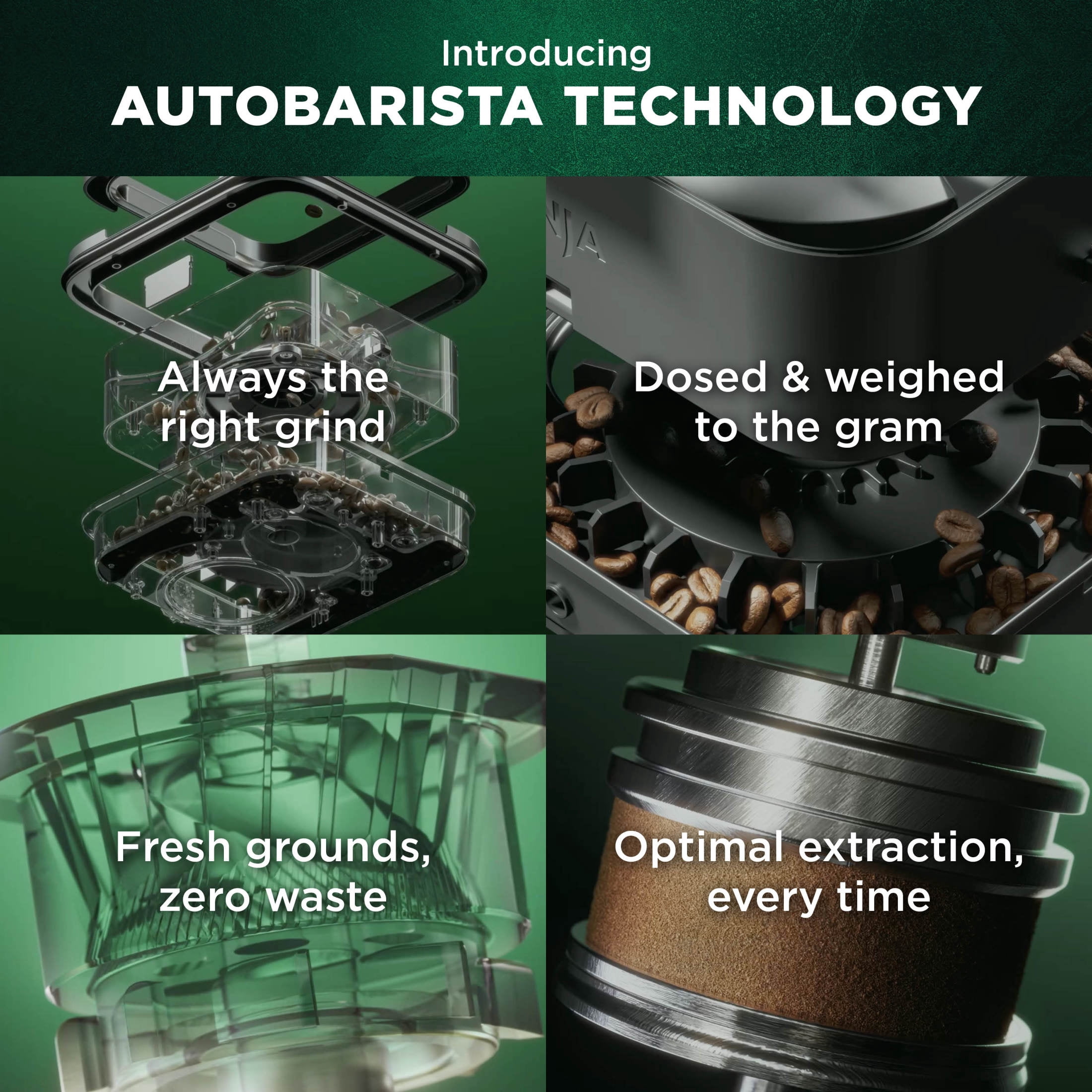Ninja AutoBarista Fully Automatic Espresso Machine, 10 One Touch Hot & Iced Drink Options, Built-in Coffee Grinder, Milk Frother, Easy Self-Clean, Latte, Cappuccino, Cold Brew, AE1001