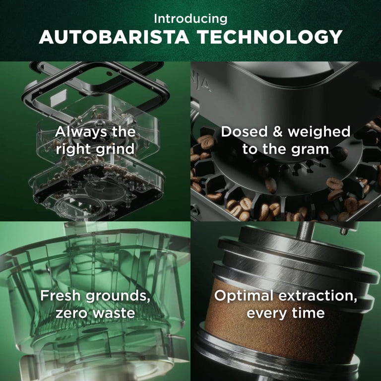 Ninja AutoBarista Fully Automatic Espresso Machine, 10 One Touch