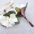 thumbnail image 4 of Simulation Magnolia Fresh-keeping Eye-catching Pretty Table Centerpieces Artificial Flowers Photography Props (White), 4 of 13