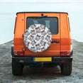 thumbnail image 4 of Haiem Spare Tire Cover , Wheel Cover with Disco Ball Cherry With Bow printed, Camper Spare Tire Cover Fit for Jeep Wrangler Rv SUV Truck Travel Trailer-14 inch, 4 of 8