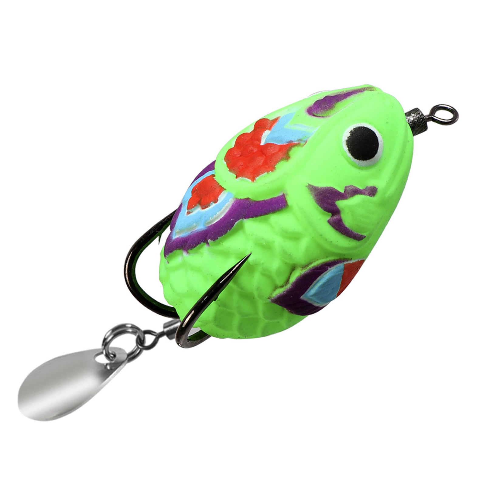 4.5cm 11g Ray Frogs Crankbait Frogs Baits for Blackfish Fishing Lures with Double Hook & Blade