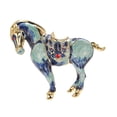 thumbnail image 3 of Broche de Animal esmaltado para mujer, broche en forma de caballo, Pin, sombrero vívido, ropa, bufanda, decoración para favores de fiesta, boda, 3 of 9