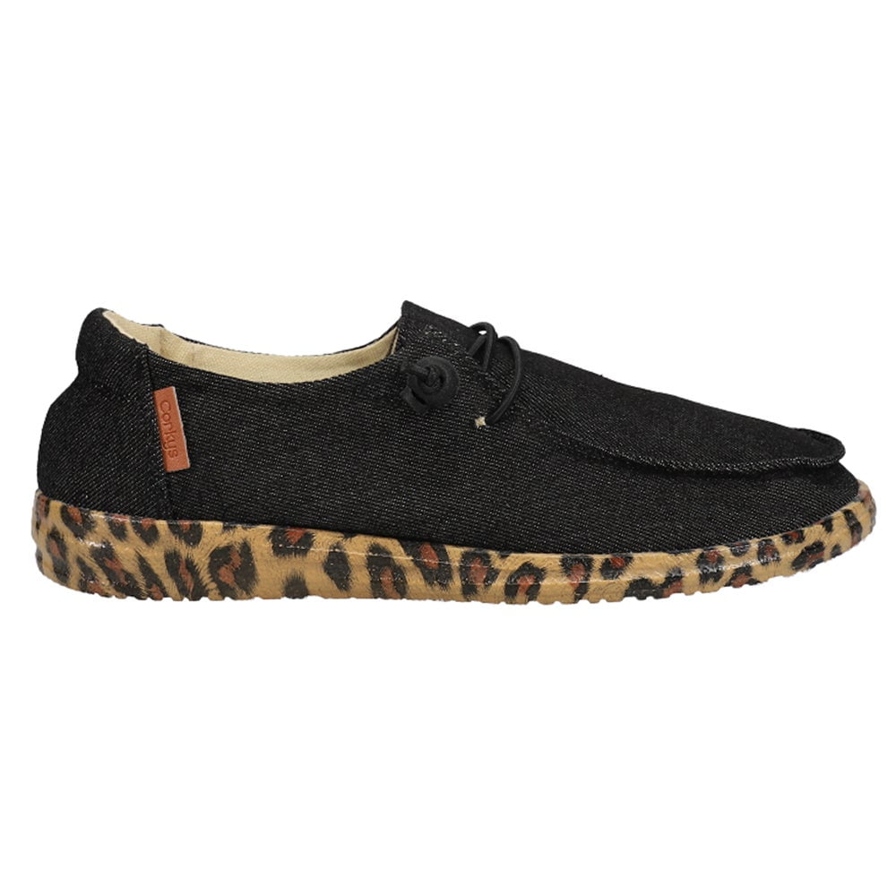 Corkys Womens Kayak Cheetah Slip On Sneakers Shoes Casual