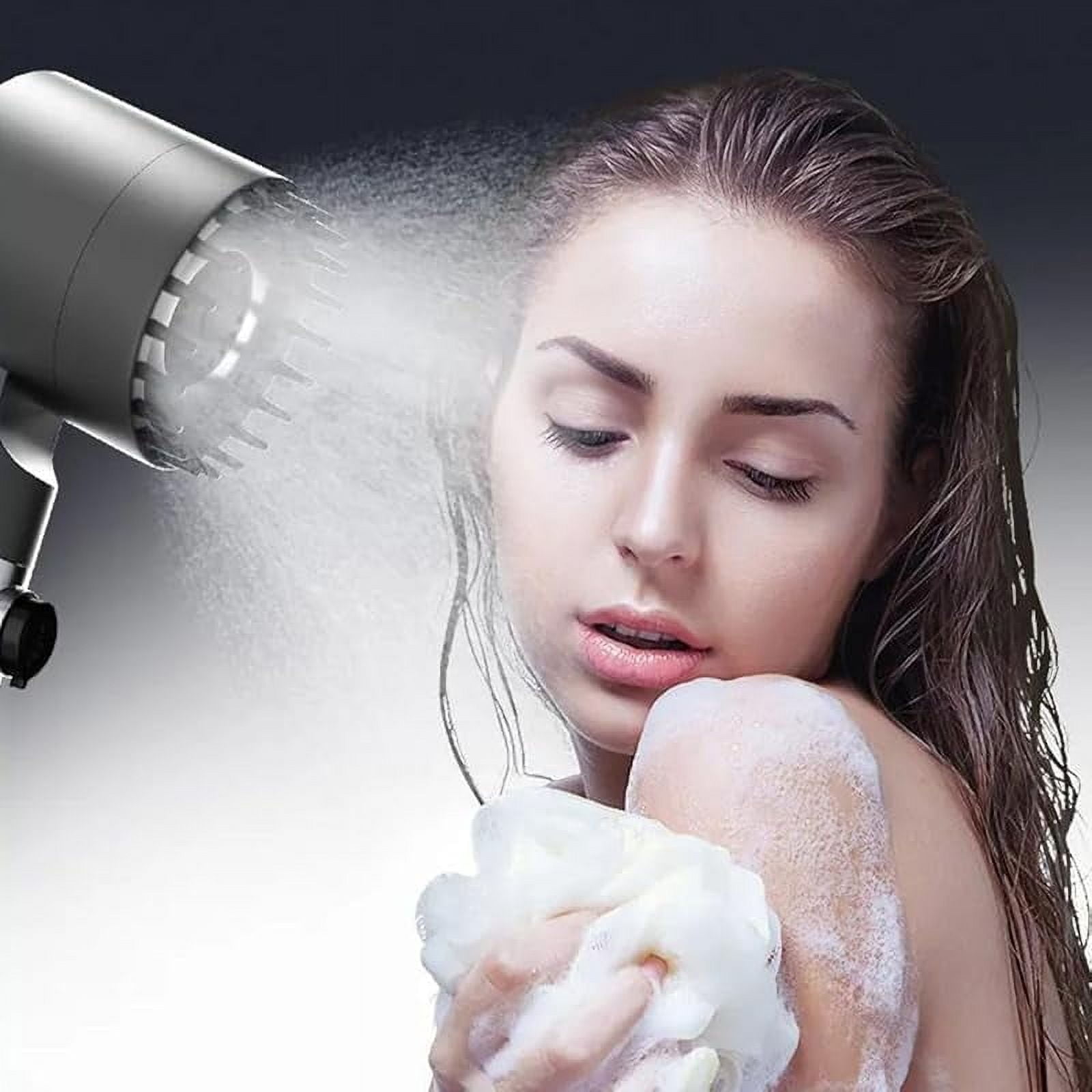 Drivse Showerhead, Ion Drops Shower Head, DrivseTurbo with Built-in Filter Handheld Turbo Showerhead (1 Set) (2PCS)