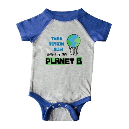 

Inktastic Take Action Now There is No PLANet B with Planet Earth Gift Baby Boy or Baby Girl Bodysuit
