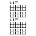 thumbnail image 3 of Sidaley 30 piezas de tornillos autorroscantes con cabeza de arandela hexagonal, tornillo de sujeción para coche, tornillo para placa de matrícula, cinco 2piezas Sidaley CBP145362, 3 of 6