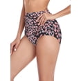 thumbnail image 5 of RELLECIGA Women's High Waisted Ruched Bikini Bottom, 5 of 7