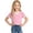 Pink, variant on Girls T Shirts V Neck Short Sleeve T Shirts Basic Plain Kids Shirts Girls 9-10 Years