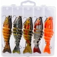 thumbnail image 1 of czcpp-Fishing Lures for Bass 5Pcs, 3.9" Multi Jointed Swimbaits Slow Sinking Bionic Swimming Lures, Freshwater Saltwater Bass Fishing Lures Kit Lifelike, 1 of 4