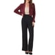 thumbnail image 2 of Blazer de mujer Allegra K de manga larga, abierto por delante, con solapa muesca, estilo de negocios, corto, color rojo oscuro, talla S, 2 of 5