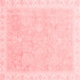 thumbnail image 1 of Ahgly Company Machine Washable Indoor Square Oriental Red Traditional Area Rugs, 3' Square, 1 of 4