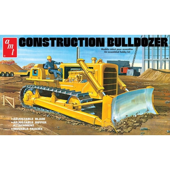 AMT 1:25 Scale Construction Bulldozer Plastic Kit