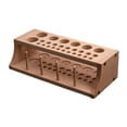 thumbnail image 1 of jifeng Leathercraft Tool Stand Rack Wooden Stamp Making Holder Organizer 27 Holes, 1 of 9