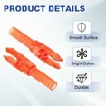 thumbnail image 3 of Uxcell Archery Arrows Nocks, Plastic Insert Arrow Nock Replacement Arrow Tails for Hunting Shooting Compound Recurve Transparent Orange, 3 of 7