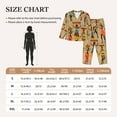 thumbnail image 4 of Rateoe Dancing African Women Pattern Womens Pajamas Set Long Sleeve Sleepwear Button Down Nightwear Soft Cotton Pj Lounge Sets-X-Large, 4 of 7
