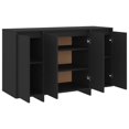 thumbnail image 5 of vidaXL Sideboard Black 120x41x75 cm Engineered Wood, 5 of 5
