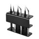 thumbnail image 5 of Organizador de acrílico para pinzas de extensión de pestañas - Soporte negro con 6 ranuras para herramientas de belleza, 5 of 7