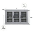 thumbnail image 6 of BELLEZE Modern Farmhouse Wood Sideboard Buffet - Liam (Stone Gray), 6 of 7