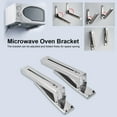 thumbnail image 3 of 2Pcs Kitchen Stainless Steel Microwave Oven Bracket Sturdy Foldable Stretch Wall Mount Rack Shelf for Kitchen, 3 of 9