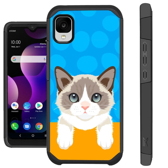 Compatible with TCL 30Z T602DL Hybrid Fusion Guard Phone Case Cover (Cute Cat Ragdoll)
