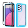thumbnail image 1 of SaniMore Two-layer Cover for Samsung Galaxy A33 5G 6.5" 2022, Rugged PC Backplane Soft TPU Bumper Full Wrap Shockproof Anti-fall Slim Lightweight Fashion Heavy Duty Protective Case, Lightblue, 1 of 6