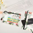 thumbnail image 4 of Ckdifva Crocodiles Christmas Gifts Pencil Pouch 3 Ring Zipper Pencil Case Binder Pockets Clear Top Cosmetic Bag 2 Pack, 4 of 6