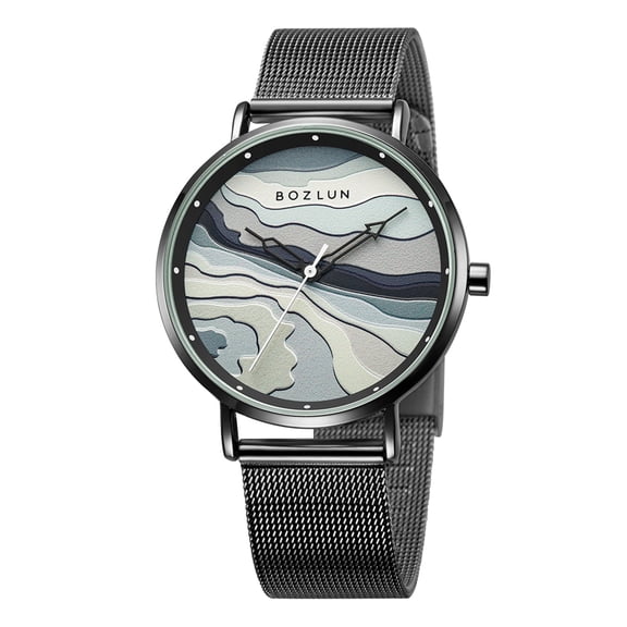 SKMEI Men's Fashion Minimalist Wrist Watch Ultra Thin Analog Quartz Waterproof Watches