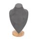 thumbnail image 1 of Soporte para busto de collar, base estable a prueba de arañazos, soporte para presentación de joyería, para tienda, ventana, hogar, gris, 1 of 12