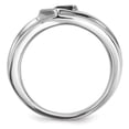 thumbnail image 2 of Sterling Silver Black Diamond Men's Ring Size 10, 2 of 3