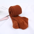 thumbnail image 1 of 2019 bebé Otoño Invierno medias caliente bebé niño niña medias acanaladas algodón cálido pantimedias Color caramelo sólido apretado 0-4 años Tan Jianjun unisex, 1 of 2