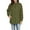 Army Green, variant on Rain Coats Women Solid Color Rain Jacket Outdoor Hooded Windproof Loose With Pocket Coat Lightweight Breathable Raincoat