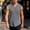 Gray, variant on Mens V Neck Sleeveless Tank Tops Vintage Herringbone Textured Henley Shirts Summer Lightweight Beach Muscle Tee