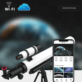 thumbnail image 2 of Bird Watching Telescope Camera Astronomical Telescope Dedicated WiFi Connection Phone 2MP HD Electronic Eyepiece,1 * WiFi Telescope Camera 1 * USB data cable 3 * adapter ring,Black & Red, 2 of 8