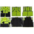 thumbnail image 1 of Lime & Black Two Tone Waterproof 6-In-1 Parka Jacket Ansi Class 3 Light Weight Outer Jacket & Thermal Inner Inner Jacket Removable Hood, 3X, 1 of 1