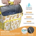 thumbnail image 2 of Pineapple Lover Backpack Cooler, Tropical Print Insulated Bag, Leakproof and Waterproof Lunch Backpack for Summer Outings, 2 of 5