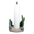 thumbnail image 3 of Rustic Western Desert Forest Saguaro Cactus Cacti Paper Towel Holder Stand Decor, 3 of 9