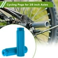 thumbnail image 2 of Ofertas Únicas 4 Pcs Patines para Bicicleta Antideslizantes de Aleación de Aluminio 100mm de Longitud Ejes de 3/8 pulgadas Azul Cielo, 2 of 7