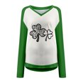 thumbnail image 4 of DPTALR Casual St. Patrick'S Day Imprimé Manches Longues Tops V-Neck Chemisier Femme, 4 of 4