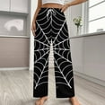 thumbnail image 2 of Spider Web-2 Pajamas For Women Loose Retro Night Pajama Pants Comfortable Sleepwear Bottoms Homewear, 2 of 6