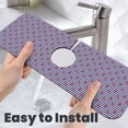 thumbnail image 6 of Pofeuu Anchors Print Splash Guard for Sink Faucet Sink Gadgets-Splash Guard Behind Faucet Drip Catcher for Kitchen, Bathroom,Sink Mat, 6 of 7