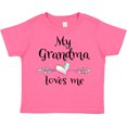 thumbnail image 3 of Inktastic My Grandma Loves Me Heart Grandchild Boys or Girls Toddler T-Shirt, 3 of 5