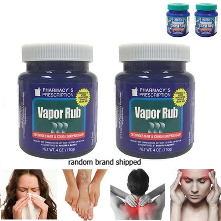 2 Vapor Rub Ointment Vaporize Blocked Nose Cough Nasal Congestion Headache (Best Way To Relieve Nose Congestion)