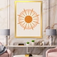 thumbnail image 3 of Designart 'Orange Radiant Sun II' Modern Framed Art Print, 3 of 4