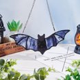 thumbnail image 2 of Halloween Hanging Glass Suncatcher Decoration Acrylic 2D Bat Ornament Gothic Car Rearview Mirror Decor for Home Window Wall Car, 2 of 8